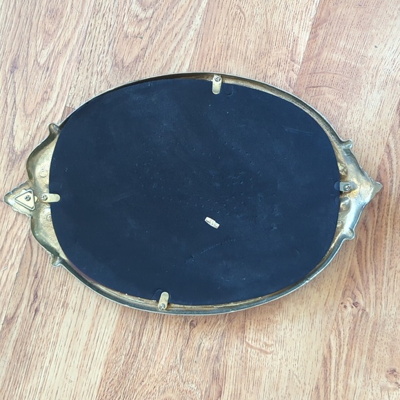 Vintage Solid Brass Unicorn Mirror - Picture 7 of 7